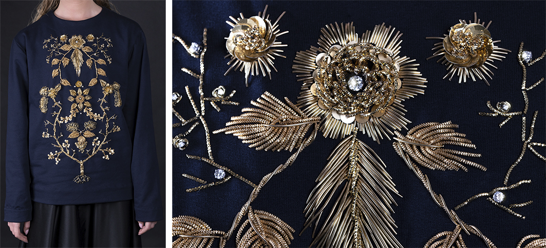 Diamond Flower sweater Haruco-vert 30.000 euro