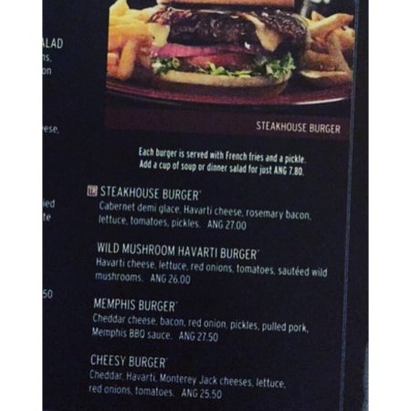 steakhouser burger Tony Roma's