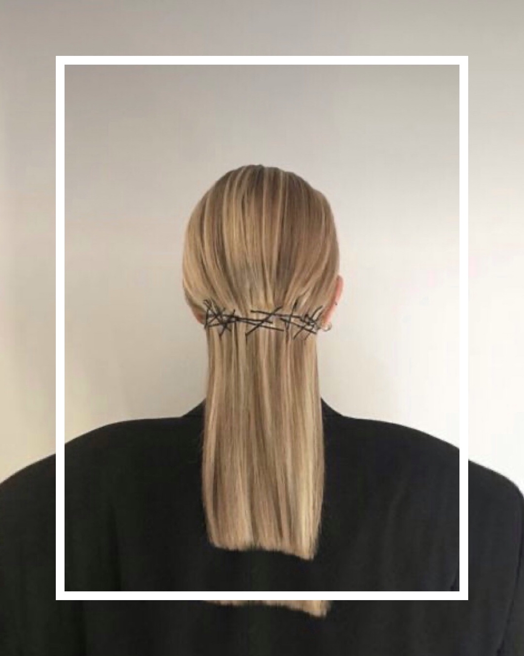 haartrend speldjes los haar half vast fashion